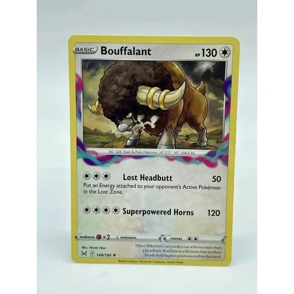 Bouffalant 148/196 Rare SWSH: Lost Origin Non Holo Pokemon TCG Mint Unplayed - Picture 1 of 6